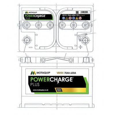 MOTAQUIP VBY31 Стартерна акумуляторна батарея