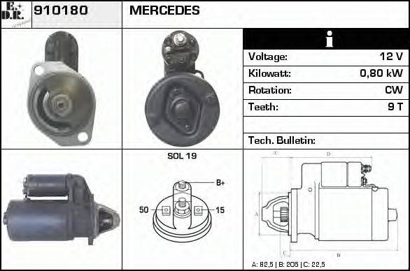 EDR 910180 Стартер