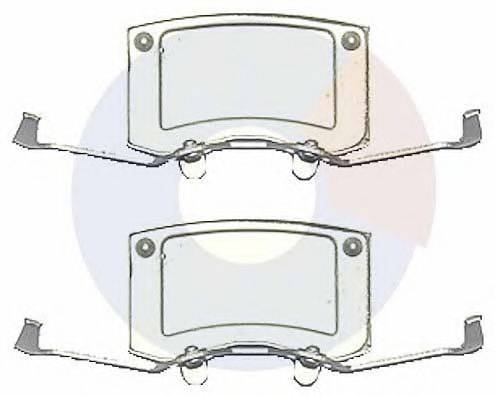 CARRAB BRAKE PARTS 2507 Комплектуючі, колодки дискового гальма