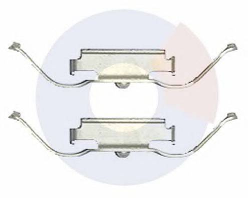 CARRAB BRAKE PARTS 2519 Комплектуючі, колодки дискового гальма