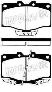 IPS PARTS IBD1256 Комплект гальмівних колодок, дискове гальмо