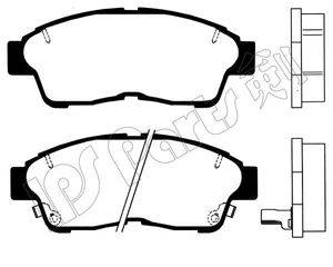 IPS PARTS IBD1261 Комплект гальмівних колодок, дискове гальмо