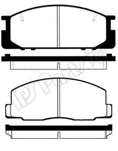 IPS PARTS IBD1262 Комплект гальмівних колодок, дискове гальмо