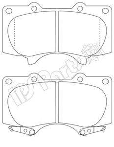 IPS PARTS IBD1275 Комплект гальмівних колодок, дискове гальмо