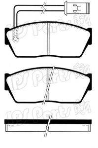 IPS PARTS IBD1429 Комплект гальмівних колодок, дискове гальмо