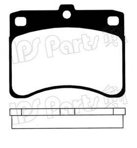 IPS PARTS IBD1605 Комплект гальмівних колодок, дискове гальмо