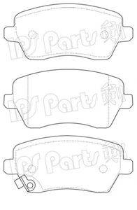 IPS PARTS IBD1884 Комплект гальмівних колодок, дискове гальмо