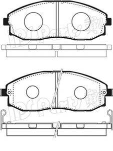 IPS PARTS IBD1H02 Комплект гальмівних колодок, дискове гальмо