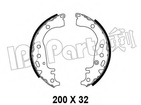 IPS PARTS IBL4204 Гальмівні колодки