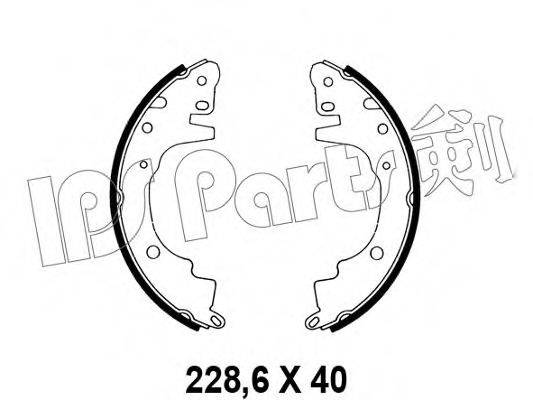 IPS PARTS IBL4504 Гальмівні колодки