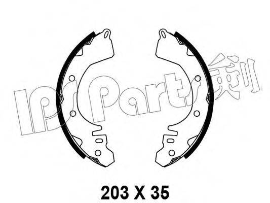 IPS PARTS IBL4527 Гальмівні колодки