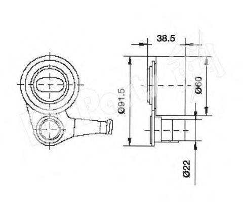 IPS PARTS ITB6254 Пристрій для натягу ременя, ремінь ГРМ