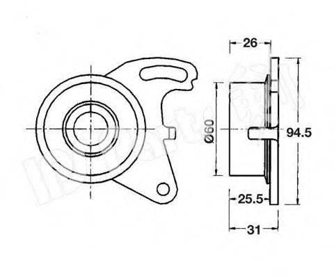 IPS PARTS ITB6505 Пристрій для натягу ременя, ремінь ГРМ