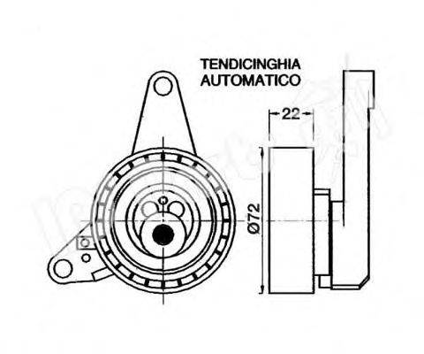 IPS PARTS ITB6W03 Пристрій для натягу ременя, ремінь ГРМ