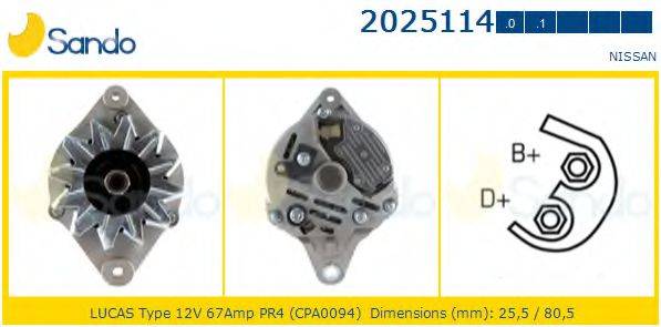 SANDO 20251140 Генератор