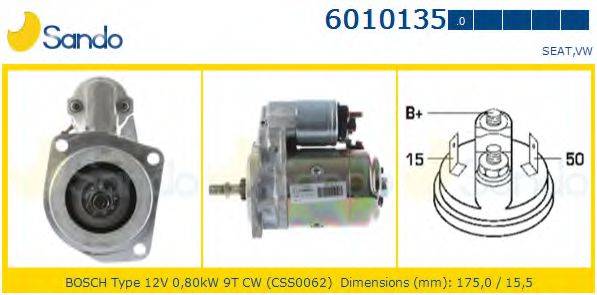 SANDO 60101350 Стартер