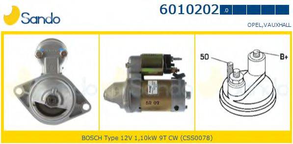 SANDO 60102020 Стартер