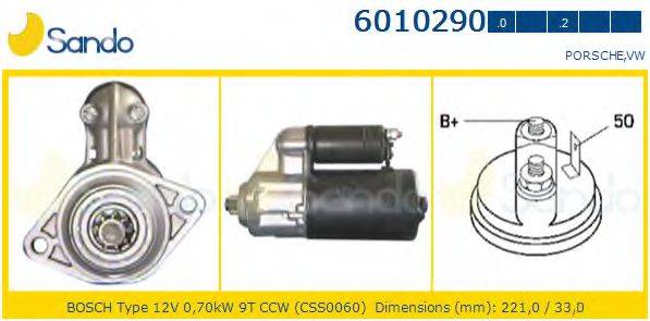 SANDO 60102900 Стартер