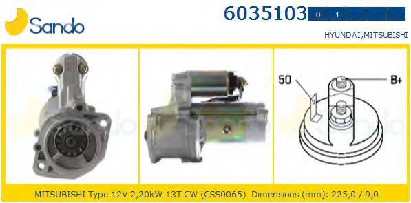 SANDO 60351030 Стартер