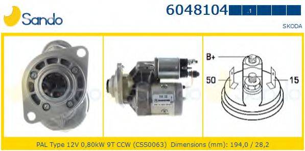 SANDO 60481041 Стартер