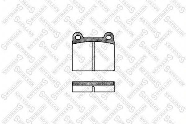 STELLOX 017000SX Комплект гальмівних колодок, дискове гальмо
