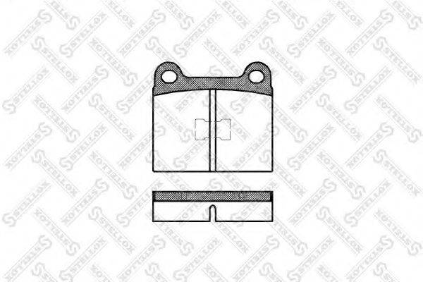 STELLOX 028000SX Комплект гальмівних колодок, дискове гальмо