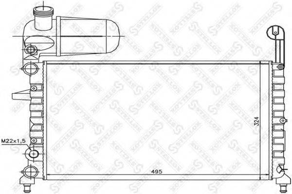 STELLOX 1025030SX Радіатор, охолодження двигуна