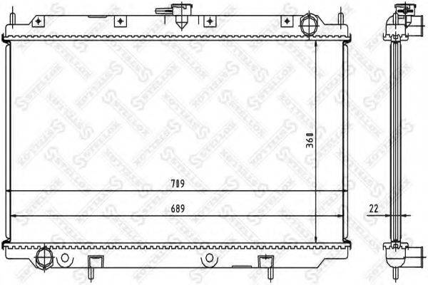 STELLOX 1025058SX Радіатор, охолодження двигуна