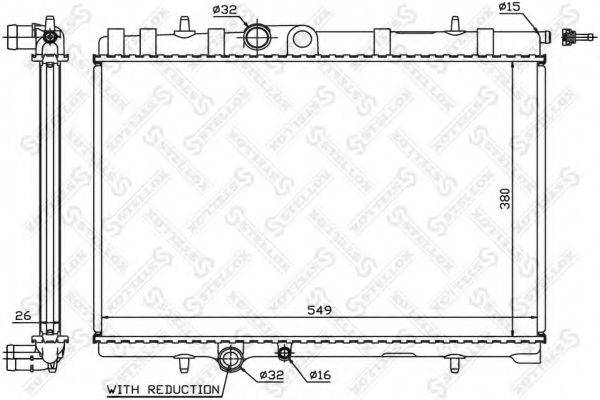 STELLOX 1025064SX Радіатор, охолодження двигуна