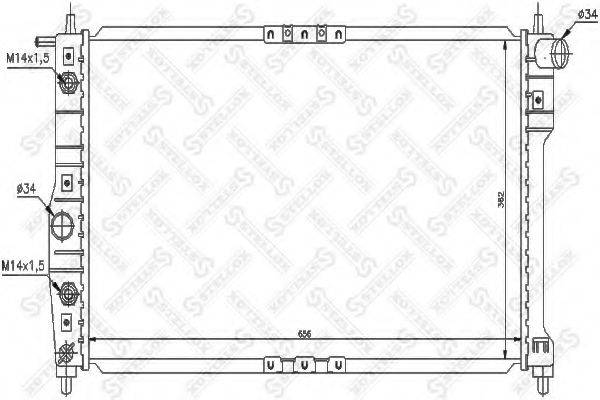 STELLOX 1025146SX Радіатор, охолодження двигуна