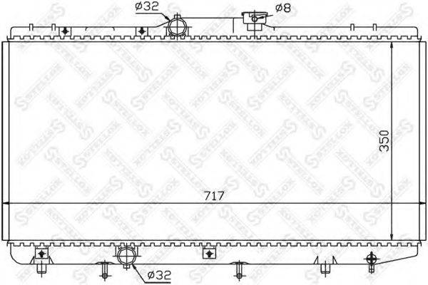 STELLOX 1025156SX Радіатор, охолодження двигуна