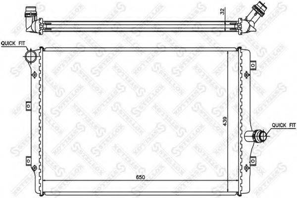 STELLOX 1025206SX Радіатор, охолодження двигуна