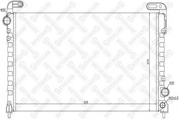 STELLOX 1025241SX Радіатор, охолодження двигуна