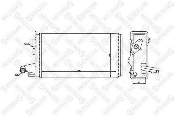 STELLOX 1035006SX Теплообмінник, опалення салону