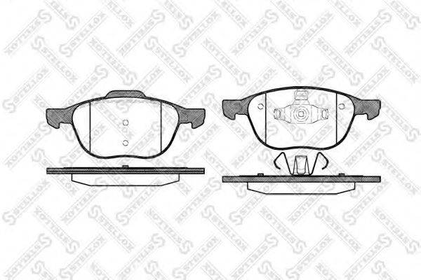 STELLOX 1093000BLSX Комплект гальмівних колодок, дискове гальмо
