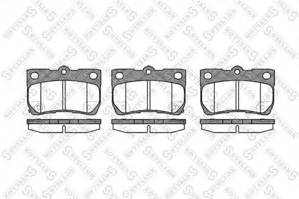 STELLOX 1192002SX Комплект гальмівних колодок, дискове гальмо