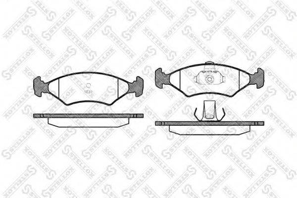 STELLOX 130000SX Комплект гальмівних колодок, дискове гальмо