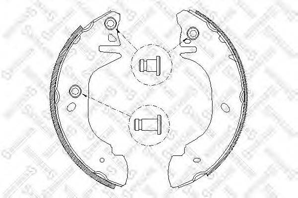 STELLOX 316101SX Комплект гальмівних колодок