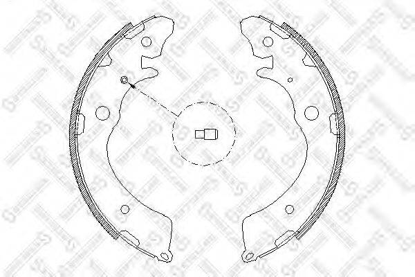 STELLOX 394100SX Комплект гальмівних колодок