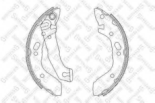 STELLOX 412100SX Комплект гальмівних колодок