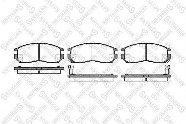 STELLOX 471002BSX Комплект гальмівних колодок, дискове гальмо