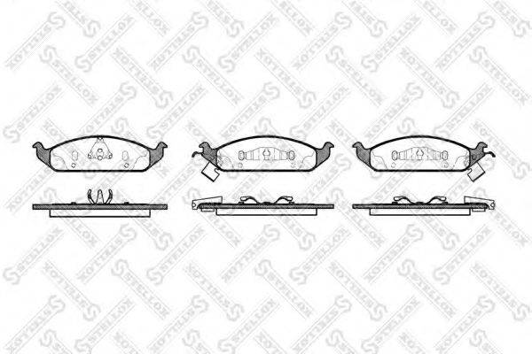 STELLOX 581002BSX Комплект гальмівних колодок, дискове гальмо