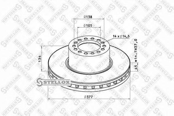 STELLOX 8500727SX гальмівний диск