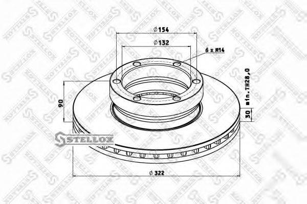 STELLOX 8500732SX гальмівний диск