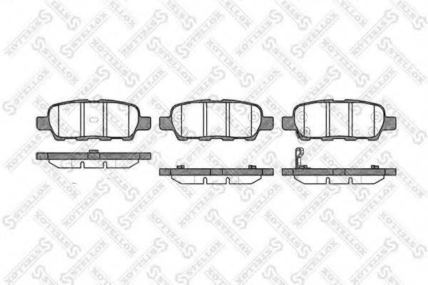 STELLOX 890012LSX Комплект гальмівних колодок, дискове гальмо