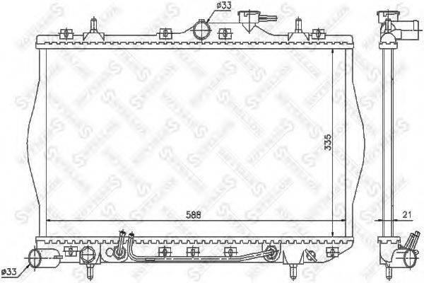 STELLOX 1025302SX Радіатор, охолодження двигуна