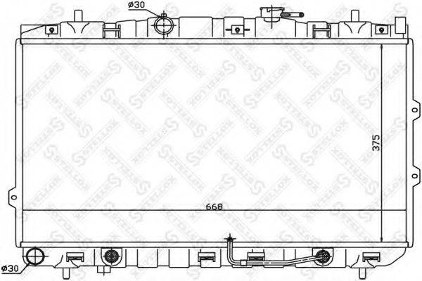 STELLOX 1025468SX Радіатор, охолодження двигуна