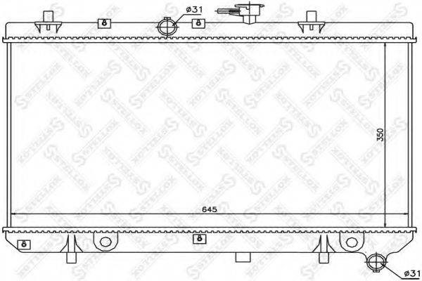 STELLOX 1025469SX Радіатор, охолодження двигуна