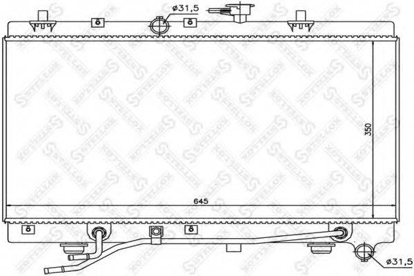 STELLOX 1025470SX Радіатор, охолодження двигуна