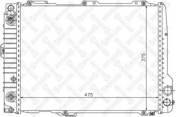 STELLOX 1025533SX Радіатор, охолодження двигуна